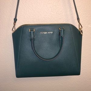 Michael Kors hunter green handbag